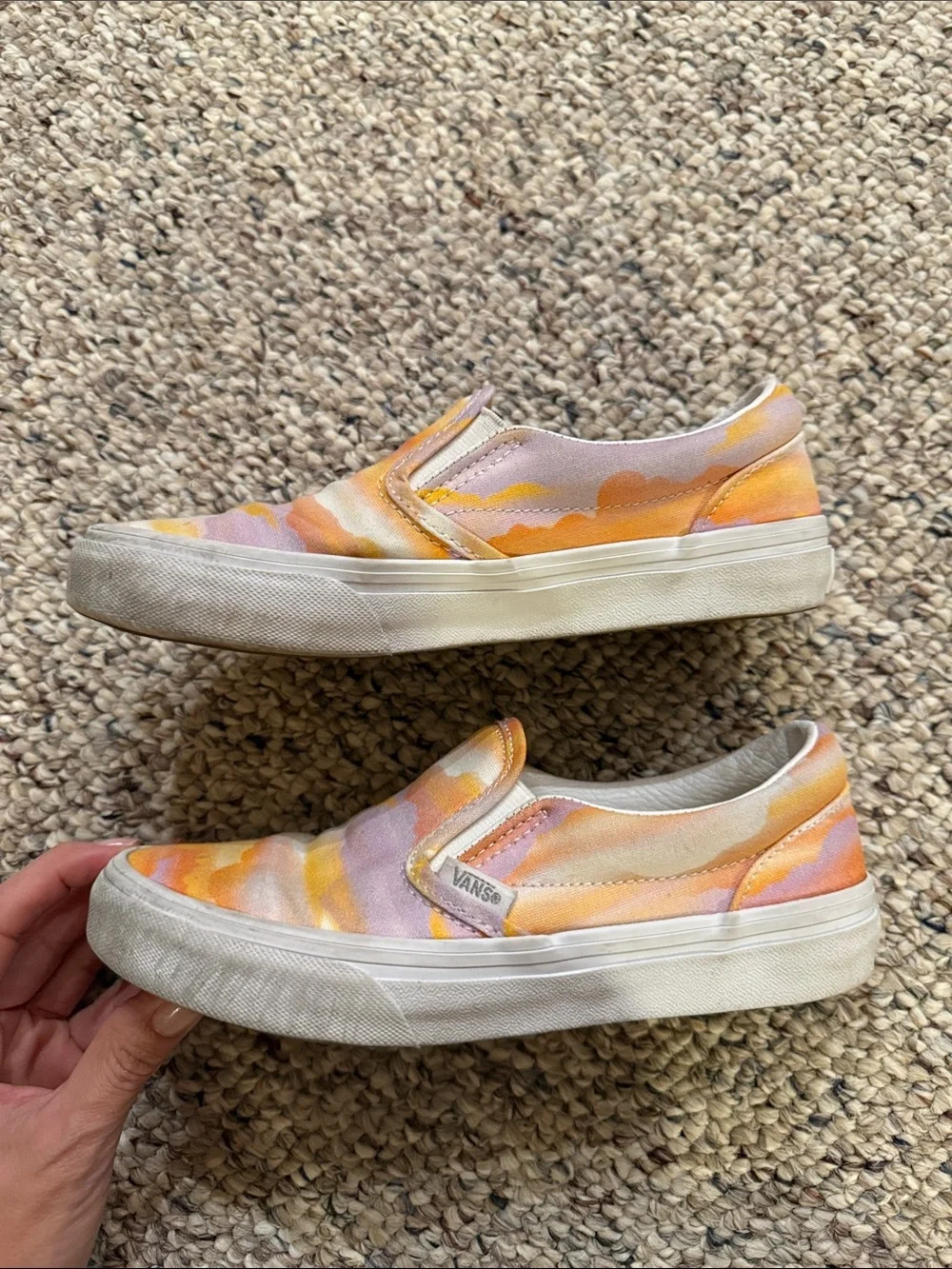 Vans sunset slip on girl size 2.5